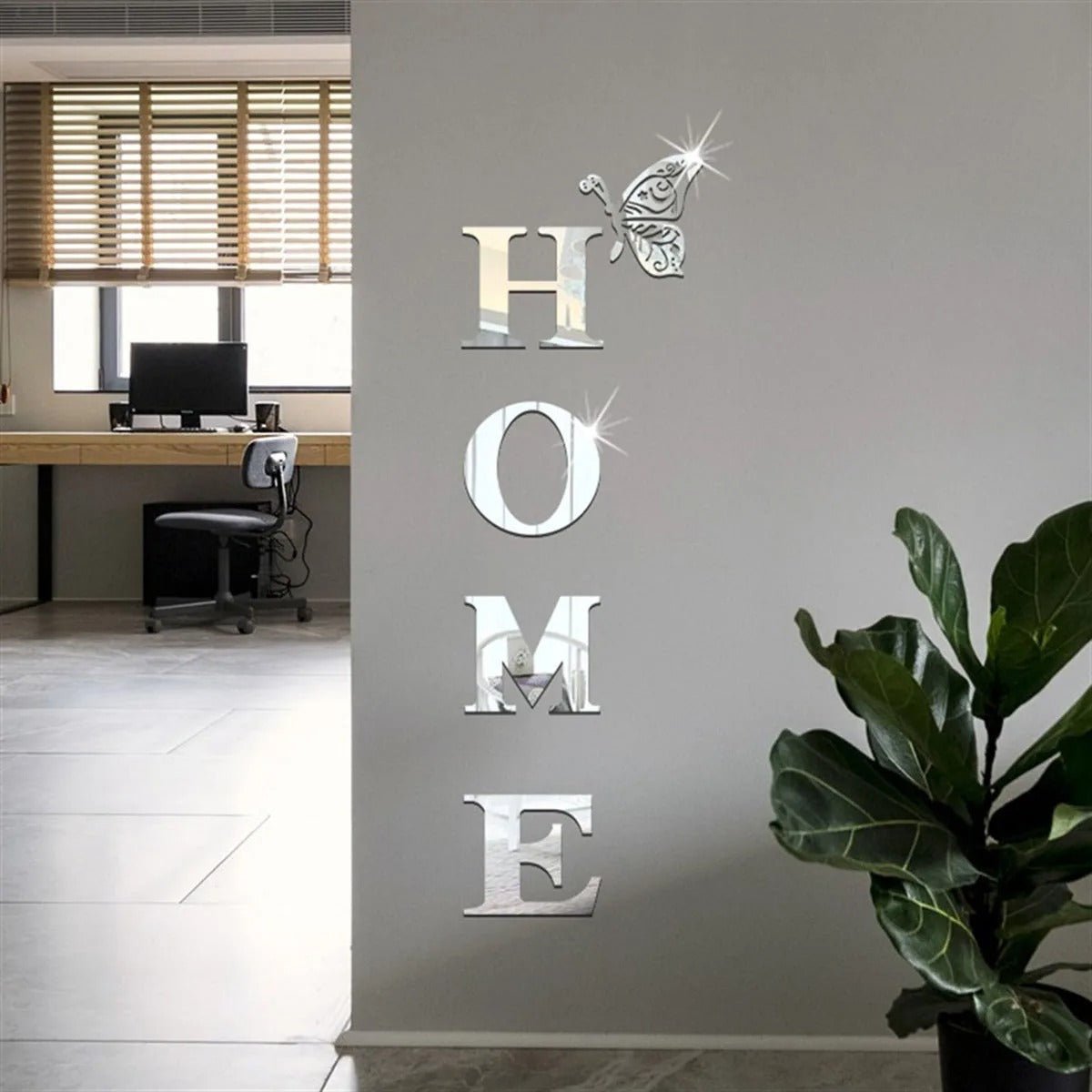 3D Home Logo Mirror - Snagrio