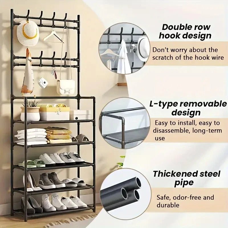 Entranceway Shoe Rack / Clothes Hanger - Snagrio