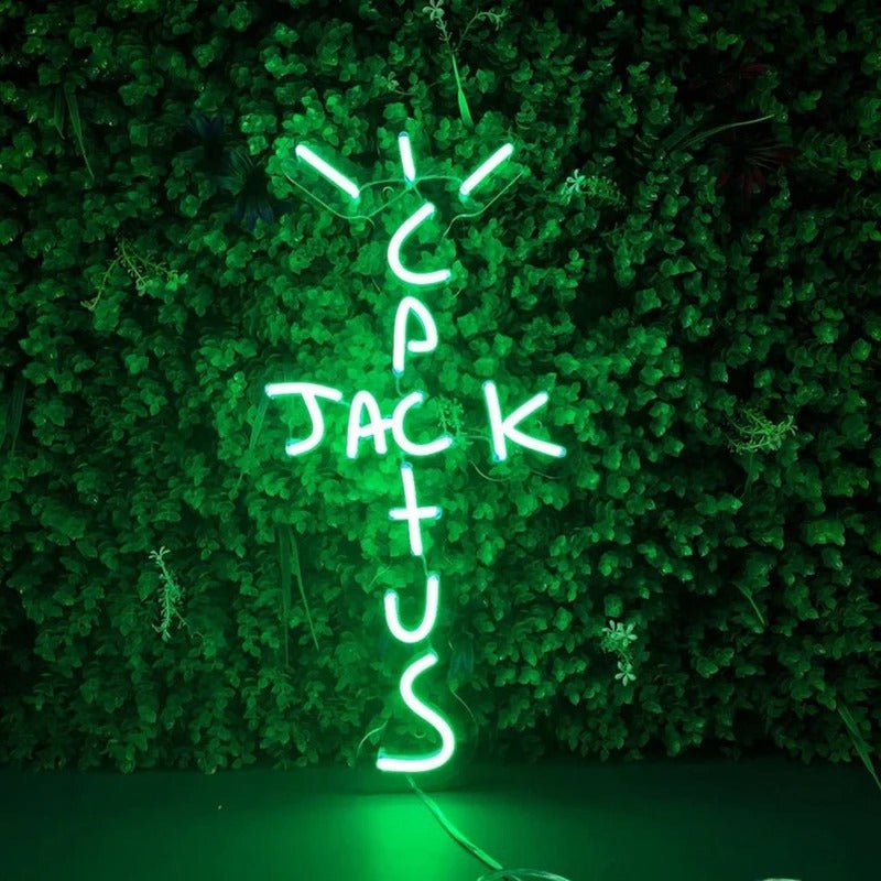 Neon Green Cactus Jack LED sign - Snagrio