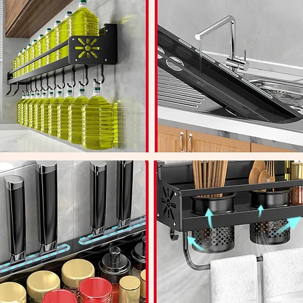 Wall Mounted Kitchen Organizer - Snagrio
