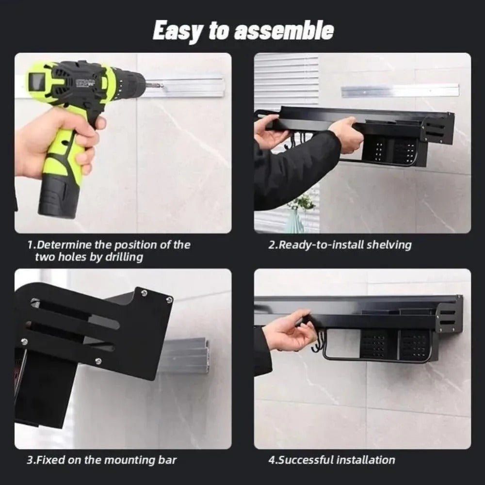 Wall Mounted Kitchen Organizer - Snagrio